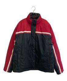 Eddie Bauer（エディーバウアー）の古着「古着ダウンジャケット」｜ブラック×レッド
