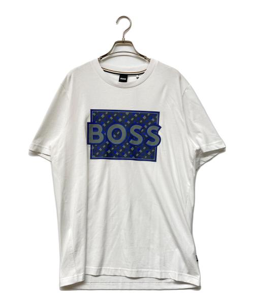 BOSS HUGO BOSS（ボス ヒューゴボス）BOSS HUGO BOSS (ボス ヒューゴボス) ロゴTシャツ ホワイト サイズ:XLの古着・服飾アイテム