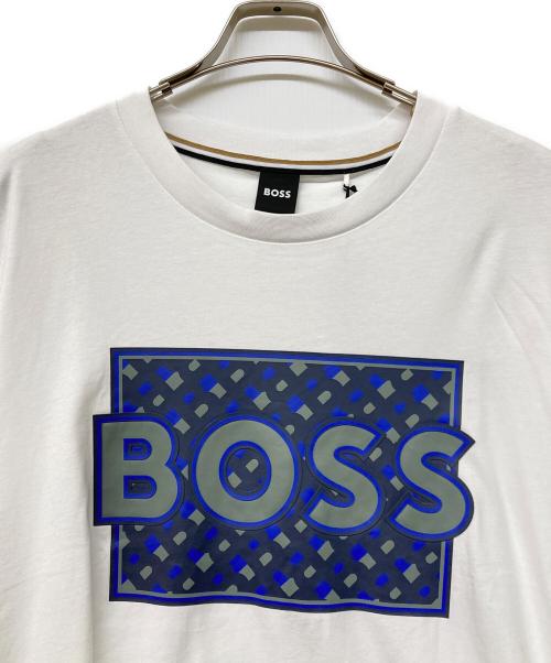 BOSS HUGO BOSS（ボス ヒューゴボス）BOSS HUGO BOSS (ボス ヒューゴボス) ロゴTシャツ ホワイト サイズ:XLの古着・服飾アイテム