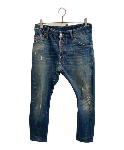 DSQUARED2（ディースクエアード）DSQUARED2 (ディースクエアード) KENNY TWISTデニムパンツ インディゴ サイズ:SIZE 111cm (W44)の古着・服飾アイテム