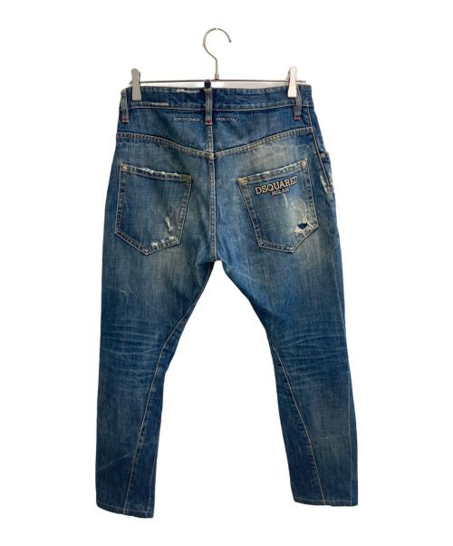 DSQUARED2（ディースクエアード）DSQUARED2 (ディースクエアード) KENNY TWISTデニムパンツ インディゴ サイズ:SIZE 111cm (W44)の古着・服飾アイテム