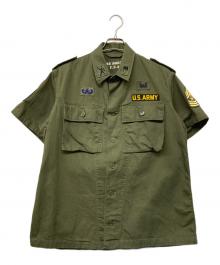 US ARMY（ユーエスアーミー）の古着「エポレットミリタリーシャツ」｜オリーブ