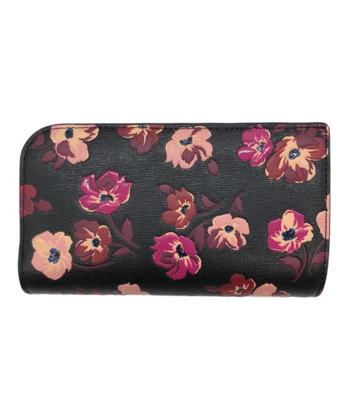 Kate Spade（ケイトスペード）Kate Spade (ケイトスペード) デヴィン フォール ポピーズ ブラック×ピンクの古着・服飾アイテム