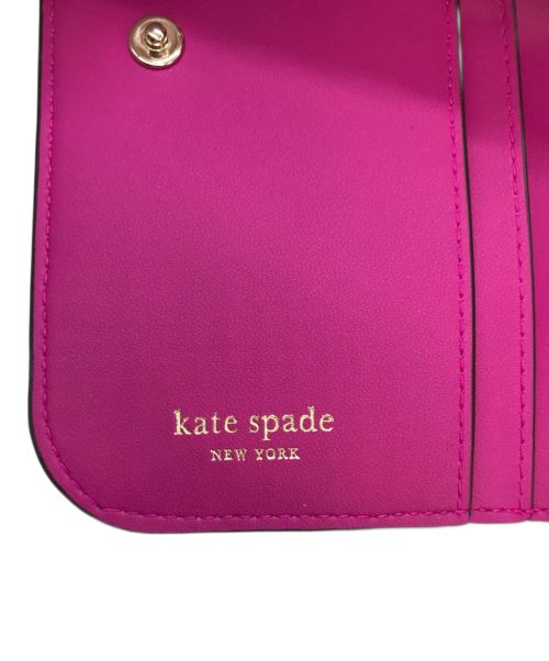 Kate Spade（ケイトスペード）Kate Spade (ケイトスペード) デヴィン フォール ポピーズ ブラック×ピンクの古着・服飾アイテム