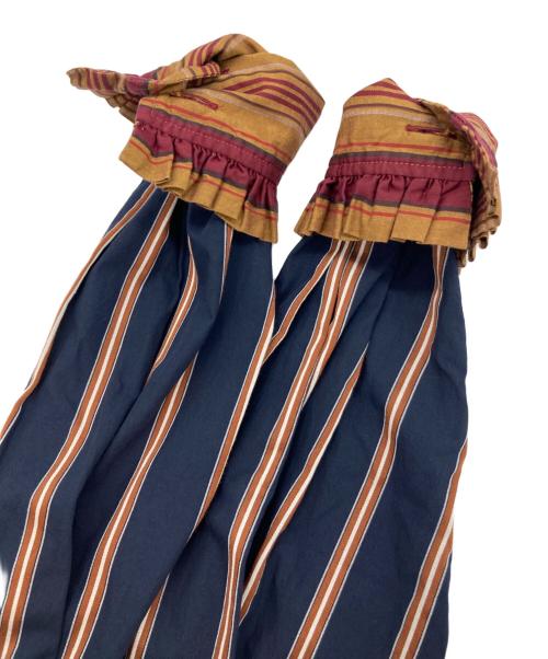 Vivienne Westwood RED LABEL（ヴィヴィアンウエストウッドレッドレーベル）Vivienne Westwood RED LABEL (ヴィヴィアンウエストウッドレッドレーベル) ストライプブザムシャツ ネイビー サイズ:Mの古着・服飾アイテム