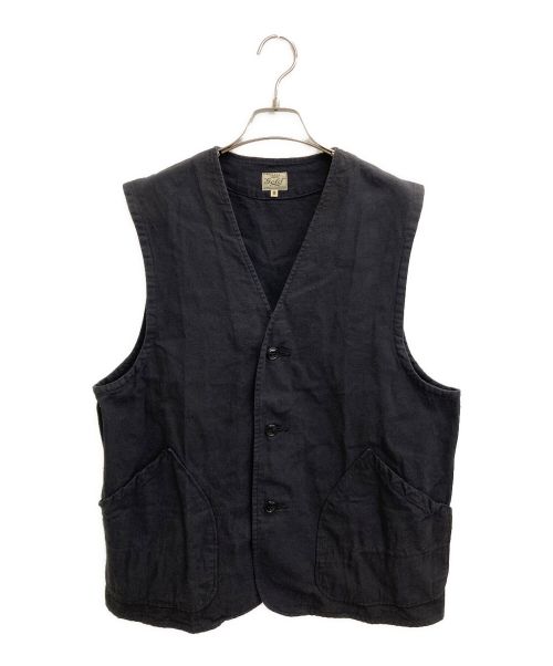 gold（ゴールド）GOLD (ゴールド) 6.5oz. SELVEDGE DUCK WORK VEST ネイビー サイズ:Mの古着・服飾アイテム