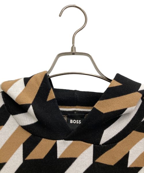 HUGO BOSS（ヒューゴ ボス）HUGO BOSS (ヒューゴ ボス) ニットパーカー マルチカラー サイズ:Mの古着・服飾アイテム