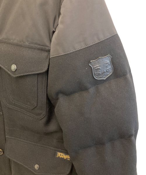 POLO RALPH LAUREN（ポロ・ラルフローレン）POLO RALPH LAUREN (ポロ・ラルフローレン) ウール切替ダウンジャケット ブラック サイズ:Mの古着・服飾アイテム