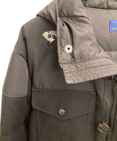 POLO RALPH LAUREN（ポロ・ラルフローレン）POLO RALPH LAUREN (ポロ・ラルフローレン) ウール切替ダウンジャケット ブラック サイズ:Mの古着・服飾アイテム