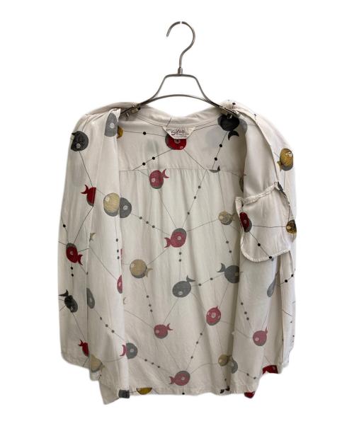 Star OF HOLLYWOOD（スターオブハリウッド）STAR OF HOLLYWOOD (スターオブハリウッド) オープンカラーシャツ ホワイト サイズ:Mの古着・服飾アイテム