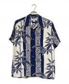 AVANTIアヴァンティ）の古着「シルクアロハシャツ」｜ネイビー