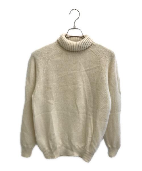 TOMORROW LAND tricot（トゥモローランド トリコ）TOMORROW LAND tricot (トゥモローランド トリコ) カシミヤ×スーパーキッドモヘヤ タートルネックニット ホワイト サイズ:Mの古着・服飾アイテム