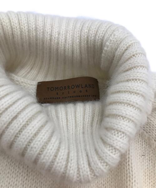TOMORROW LAND tricot（トゥモローランド トリコ）TOMORROW LAND tricot (トゥモローランド トリコ) カシミヤ×スーパーキッドモヘヤ タートルネックニット ホワイト サイズ:Mの古着・服飾アイテム