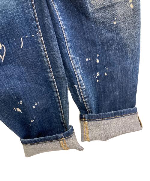 DSQUARED2（ディースクエアード）DSQUARED2 (ディースクエアード) ダメージ加工デニムパンツ インディゴ サイズ:46の古着・服飾アイテム