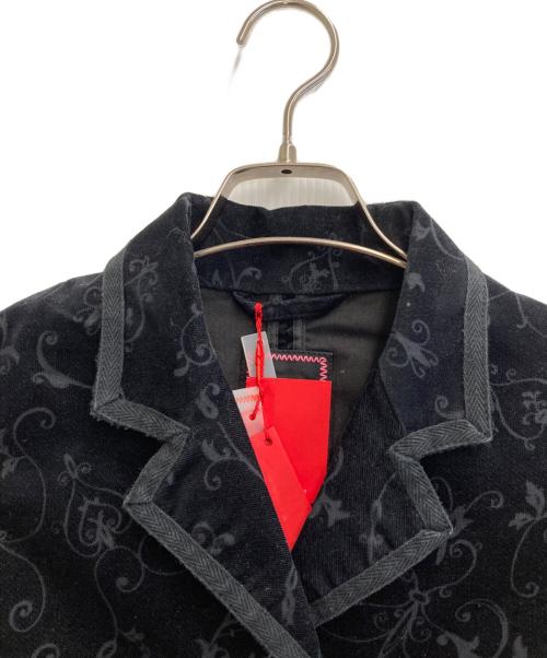 MARITHE+FRANCOIS GIRBAUD（マリテフランソワジルボー）MARITHE+FRANCOIS GIRBAUD (マリテフランソワジルボー) ベロアジャケット ブラック サイズ:Sの古着・服飾アイテム