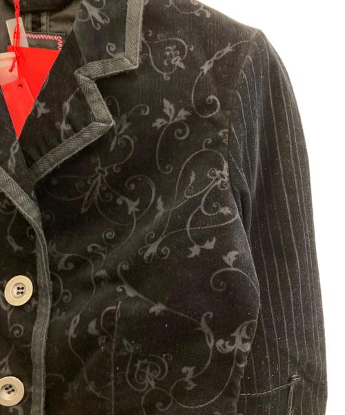 MARITHE+FRANCOIS GIRBAUD（マリテフランソワジルボー）MARITHE+FRANCOIS GIRBAUD (マリテフランソワジルボー) ベロアジャケット ブラック サイズ:Sの古着・服飾アイテム