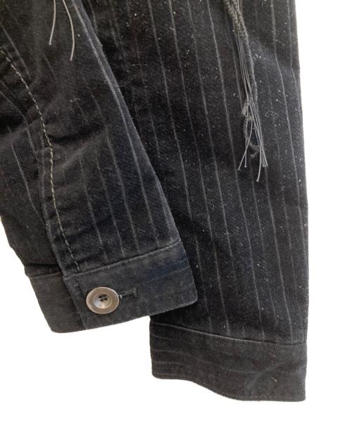 MARITHE+FRANCOIS GIRBAUD（マリテフランソワジルボー）MARITHE+FRANCOIS GIRBAUD (マリテフランソワジルボー) ベロアジャケット ブラック サイズ:Sの古着・服飾アイテム