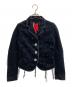 MARITHE+FRANCOIS GIRBAUD（マリテフランソワジルボー）の古着「ベロアジャケット」｜ブラック