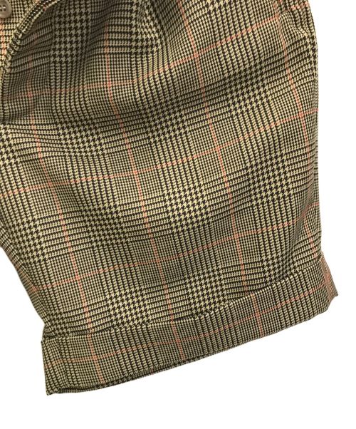 Maison Margiela 1（メゾンマルジェラ 1）Maison Margiela 1 (メゾンマルジェラ 1) ロールアップチェックハーフパンツ ベージュ サイズ:40の古着・服飾アイテム