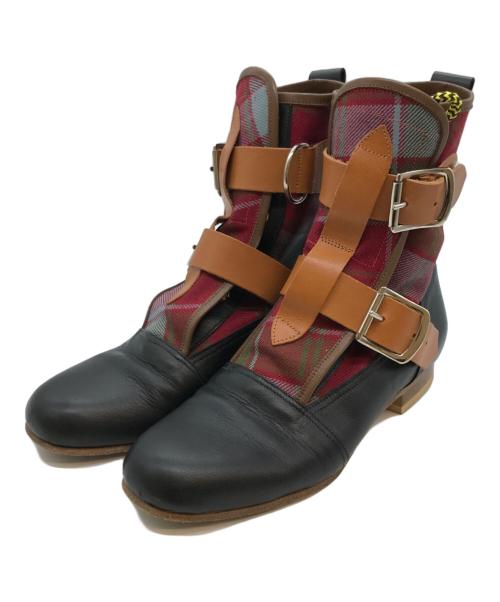 Vivienne Westwood（ヴィヴィアンウエストウッド）Vivienne Westwood (ヴィヴィアンウエストウッド) SEDITIONARIES BOOT ブラック サイズ:4の古着・服飾アイテム