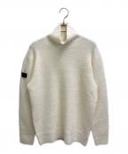 BRIEFINGブリーフィング）の古着「BOUCLタートルネックニット」｜ホワイト