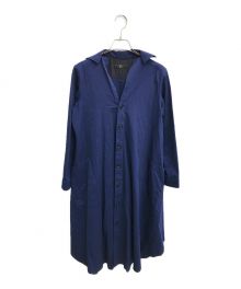 Y's（ワイズ）の古着「コットンツイルドレスワンピース」｜ブルー