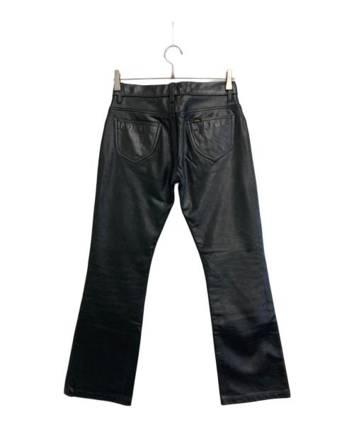 LEE（リー）LEE (リー) レザーパンツ ブラック サイズ:SIZE 81cm (W32)の古着・服飾アイテム