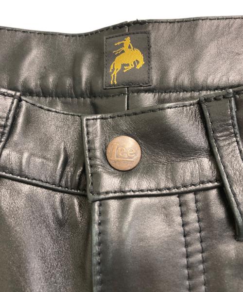LEE（リー）LEE (リー) レザーパンツ ブラック サイズ:SIZE 81cm (W32)の古着・服飾アイテム