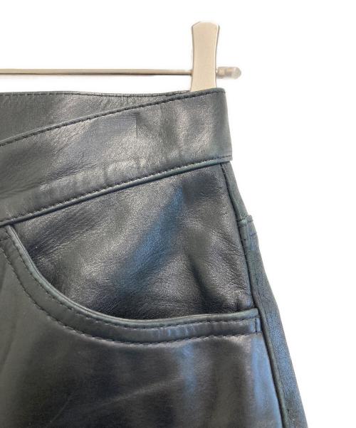 LEE（リー）LEE (リー) レザーパンツ ブラック サイズ:SIZE 81cm (W32)の古着・服飾アイテム
