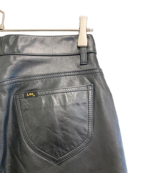 LEE（リー）LEE (リー) レザーパンツ ブラック サイズ:SIZE 81cm (W32)の古着・服飾アイテム