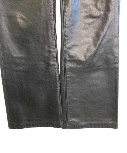 LEE（リー）LEE (リー) レザーパンツ ブラック サイズ:SIZE 81cm (W32)の古着・服飾アイテム