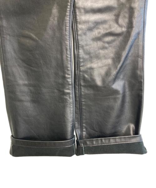 LEE（リー）LEE (リー) レザーパンツ ブラック サイズ:SIZE 81cm (W32)の古着・服飾アイテム