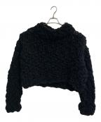 NIDOニド）の古着「ローゲージニット」｜ブラック