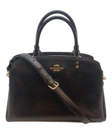 COACH（コーチ）の古着「ローアン ラージ サッチェル バッグ」｜ブラック