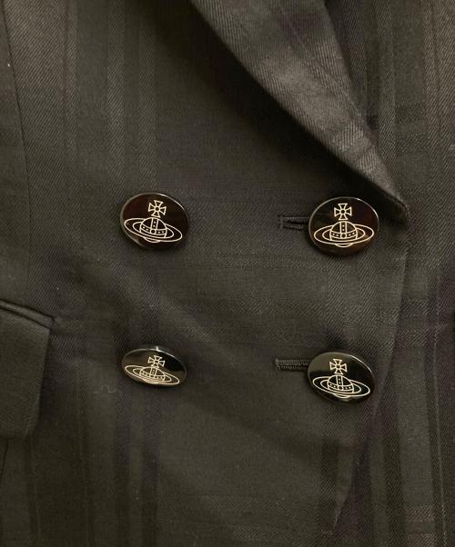 Vivienne Westwood RED LABEL（ヴィヴィアンウエストウッドレッドレーベル）Vivienne Westwood RED LABEL (ヴィヴィアンウエストウッドレッドレーベル) ダブルブレストジャケット ブラック サイズ:2の古着・服飾アイテム