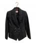 Vivienne Westwood RED LABEL（ヴィヴィアンウエストウッドレッドレーベル）の古着「ダブルブレストジャケット」｜ブラック