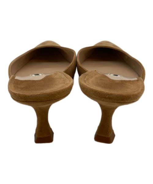 Manolo Blahnik（マノロブラニク）Manolo Blahnik (マノロブラニク) CAROLYNE MULE ブラウン サイズ:36.5の古着・服飾アイテム