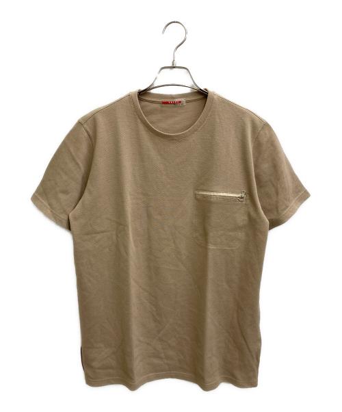PRADA SPORTS（プラダスポーツ）PRADA SPORTS (プラダスポーツ) ポケットTシャツ ブラウン サイズ:SIZE Mの古着・服飾アイテム
