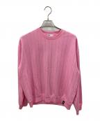 DOUBLE STANDARDダブルスタンダード）の古着「ラインストーンスウェット」｜ピンク