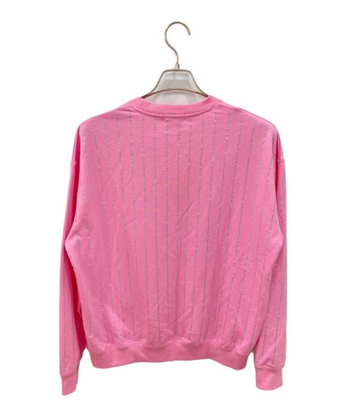 DOUBLE STANDARD（ダブルスタンダード）DOUBLE STANDARD (ダブルスタンダード) ラインストーンスウェット ピンク サイズ:Freeの古着・服飾アイテム