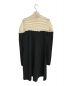 VALENTINO (ヴァレンティノ) バイカラーニットワンピース ブラック×ホワイト サイズ:XL：28000円