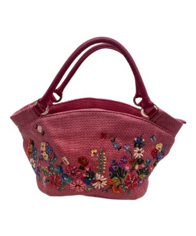 美品、シンクビー、Think Bee!、カゴバッグ、ソチミルコ、メキシコ、刺繍 中古・古着通販】Think Bee! (シンクビー!) ソチミルコフラワーバッグ