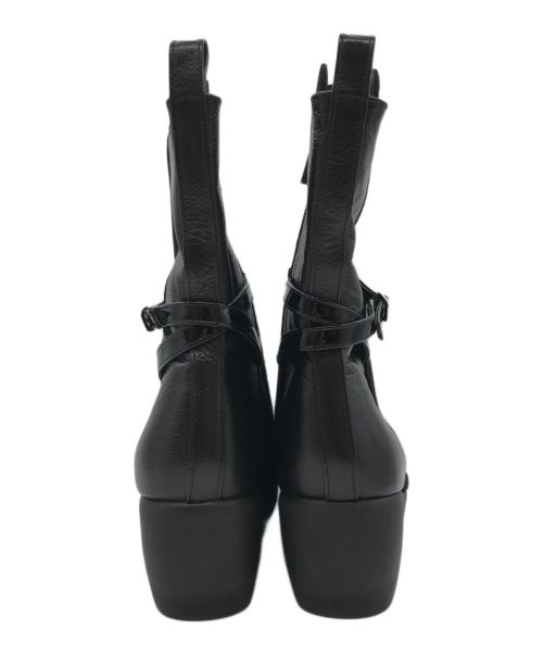 hills avenue（ヒルズアヴェニュー）hills avenue (ヒルズアヴェニュー) 切替ブーツ ブラック サイズ:24.5の古着・服飾アイテム