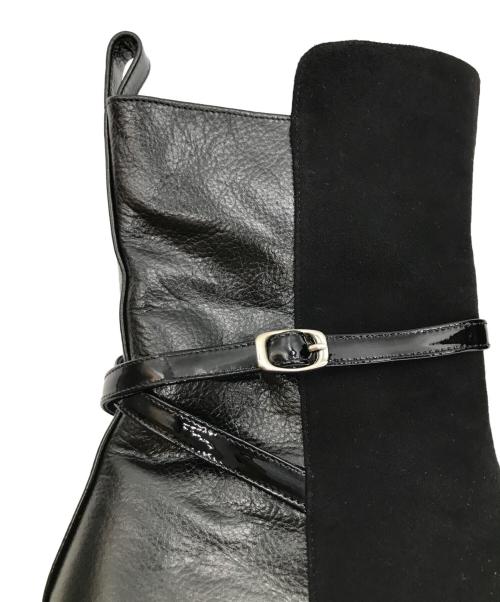 hills avenue（ヒルズアヴェニュー）hills avenue (ヒルズアヴェニュー) 切替ブーツ ブラック サイズ:24.5の古着・服飾アイテム