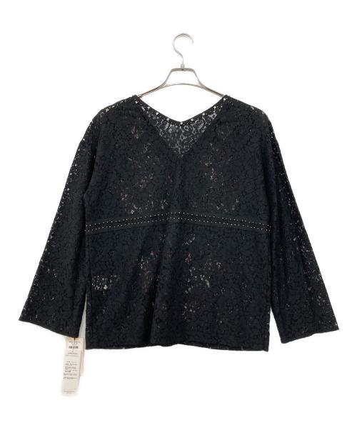 GRACE CONTINENTAL（（グレースコンチネンタル）GRACE CONTINENTAL (（グレースコンチネンタル) レース刺繍トップ ブラック サイズ:Ｍ 未使用品の古着・服飾アイテム