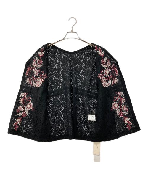 GRACE CONTINENTAL（（グレースコンチネンタル）GRACE CONTINENTAL (（グレースコンチネンタル) レース刺繍トップ ブラック サイズ:Ｍ 未使用品の古着・服飾アイテム