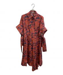 J.W.ANDERSON（ジェイダブリューアンダーソン）の古着「ペイズリー柄シャツワンピース」｜レッド×ネイビー