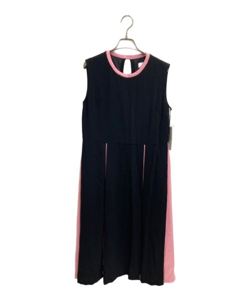 GRACE CLASS（グレースクラス）GRACE CLASS (グレースクラス) タックバイカラードレス ブラック サイズ:M 未使用品の古着・服飾アイテム