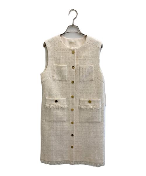 GRACE CLASS（グレースクラス）GRACE CLASS (グレースクラス) ツイードミニワンピース ホワイト サイズ:M 未使用品の古着・服飾アイテム