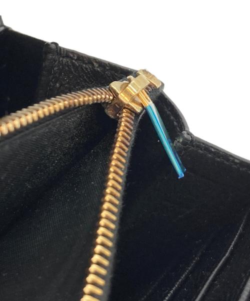 Yves Saint Laurent（イヴサンローラン）Yves Saint Laurent (イヴサンローラン) ラージフラップウォレット ブラックの古着・服飾アイテム